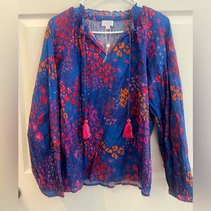Mud Pie Multicolor Patterned Top NWOT sz S